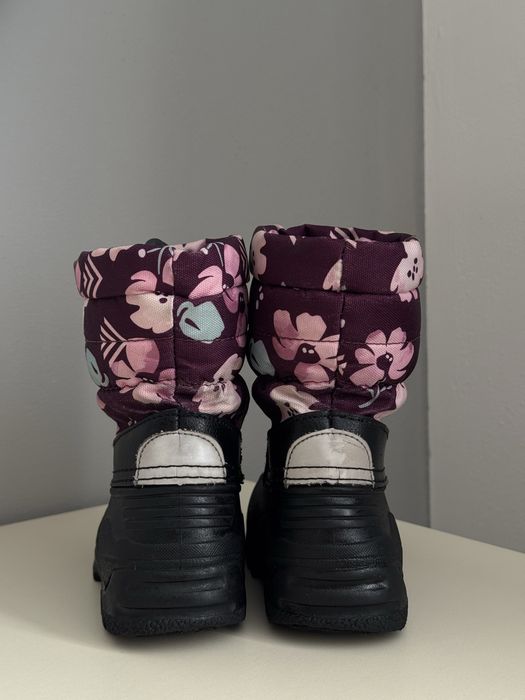 Дитячі зимові чоботи для дівчинки Reima Nefar темно-бордові