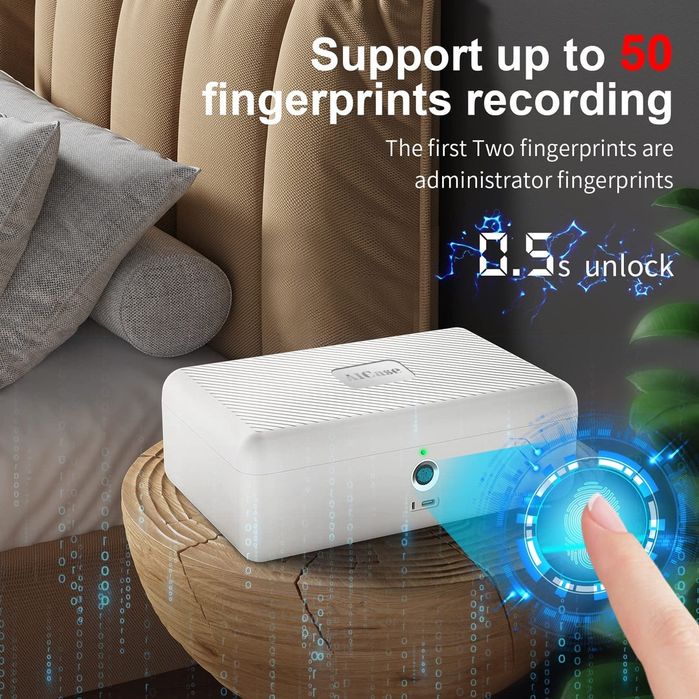 LOCK Compacto de reconhecimento de impressão digital seguro biométrico