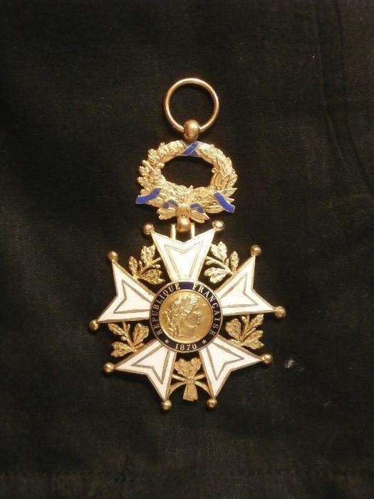Condecoração Medalha Comendador da Ordem da Legião de Honra Francesa