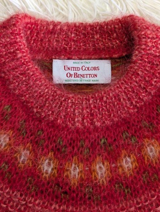Светр united colours of benetton вінтажний мохеровий мохер вінтаж