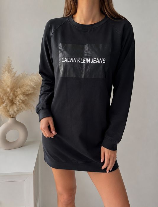 Bluza Calvin Klein, tunika Calvin Klein, r. S