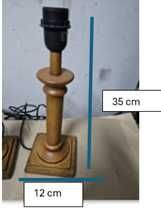 Par de candeeiro em madeira