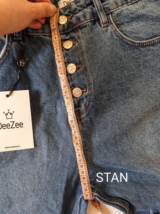 Spodnie jeansowe z wysokim stanem Deezee