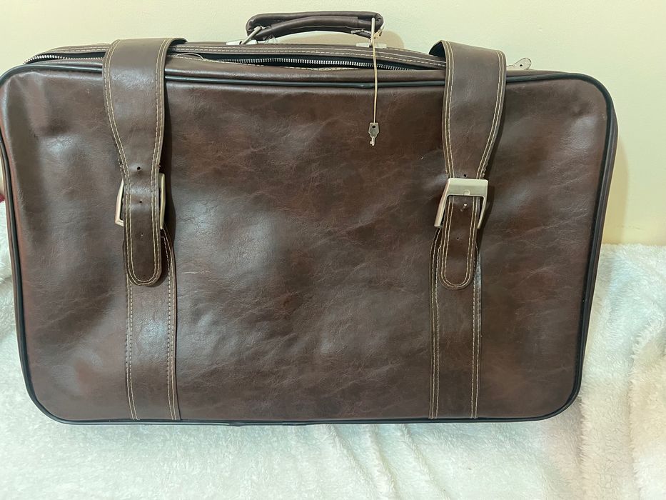 Mala Antiga de Viagem Castanha