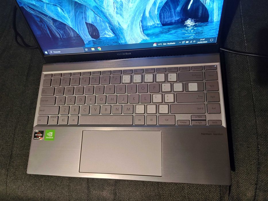 ASUS ZENBOOK 14 - Ryzen 5 5500U GeForce MX450 8/256gb bateria + de 8 H