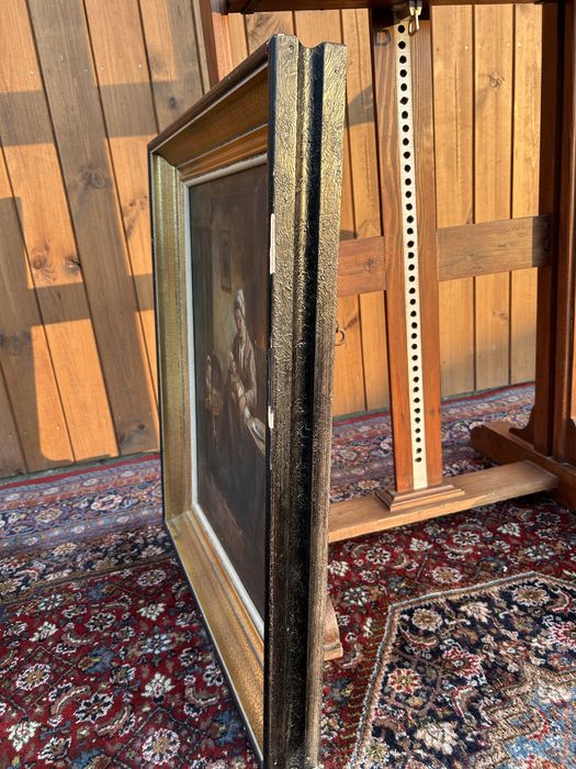 Obraz w drewnianej ramie, matka z dziećmi #9037 Stylowy Węgrów