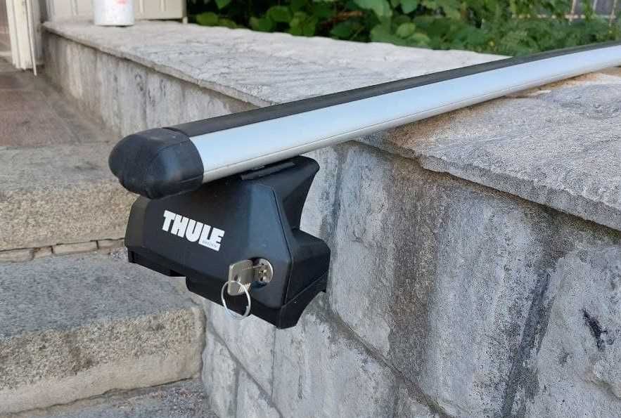 Багажник Thule Швеция поперечины упоры крепежи на крышу любого авто БУ киты палки перекладины ригеля стальные алюминиевые каплевидные Wingbar Evo