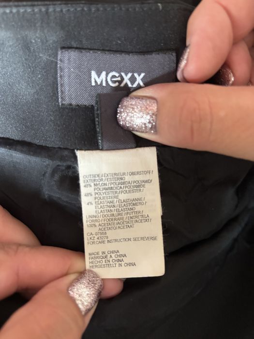 Czarna elegancka dluga spódnica mexx, sylwester