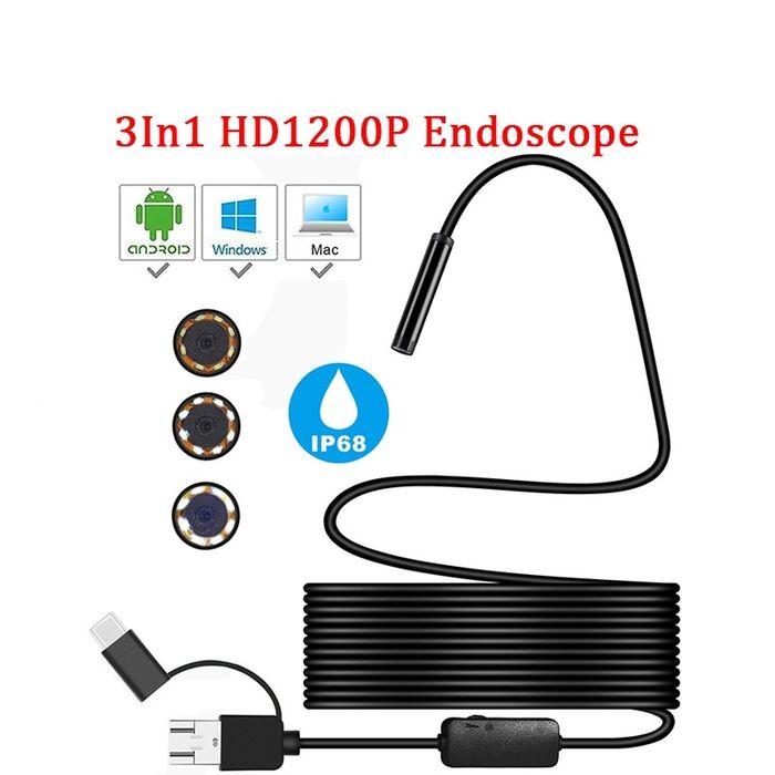 Ендоскопічна камера 3-в-1 HD 1200P.