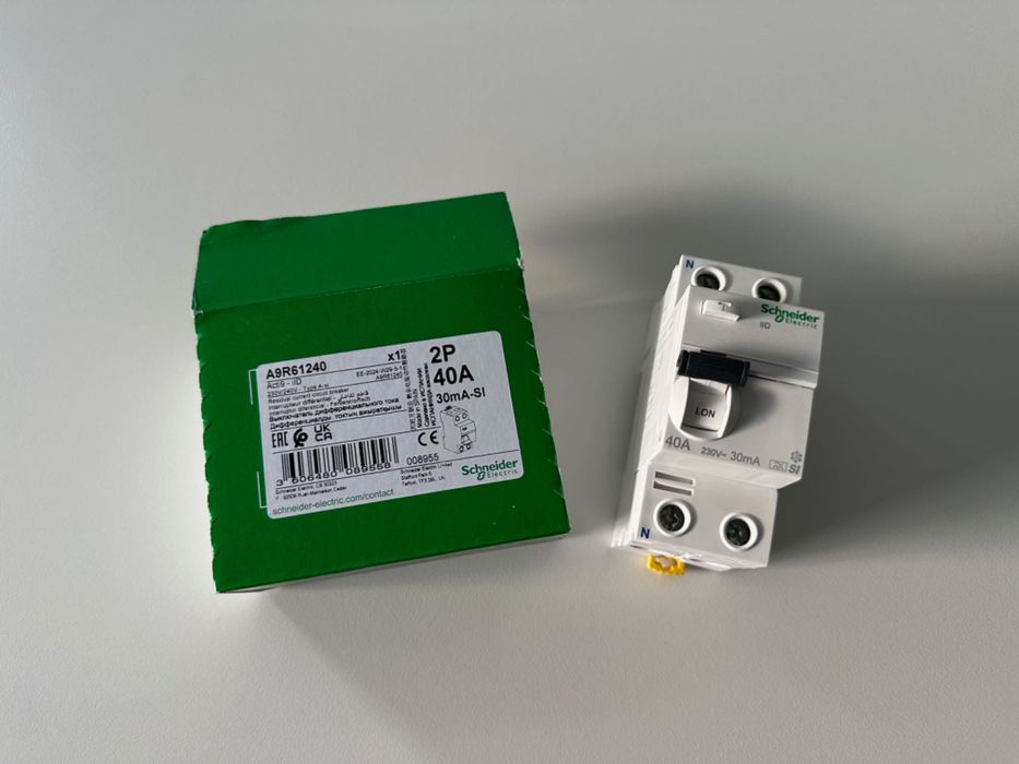 Diferencial Superimunizado Schneider A9R61240 2P 40A 30mA A-SI Novo