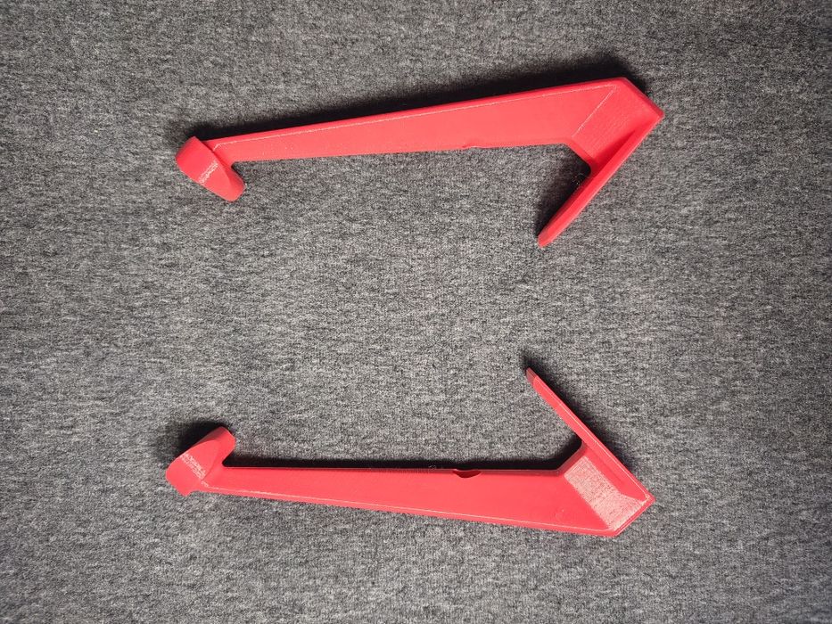 Uchwyty na rękawice motocyklowe wieszaki druk 3d