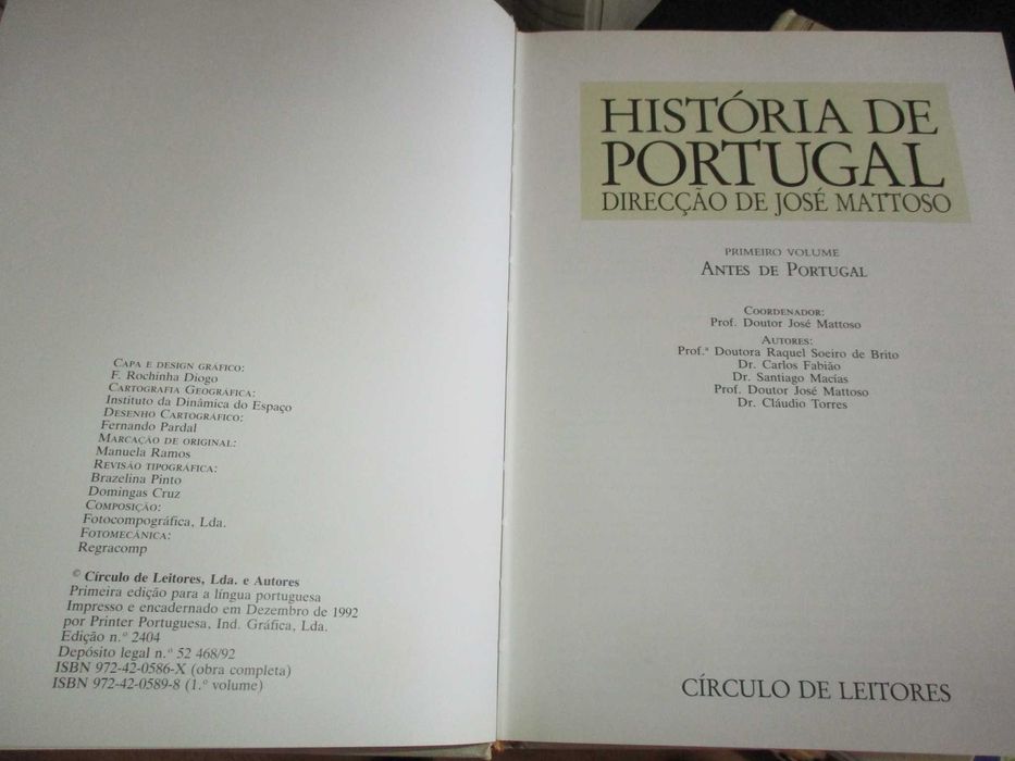Livros História de Portugal José Mattoso 9 volumes
