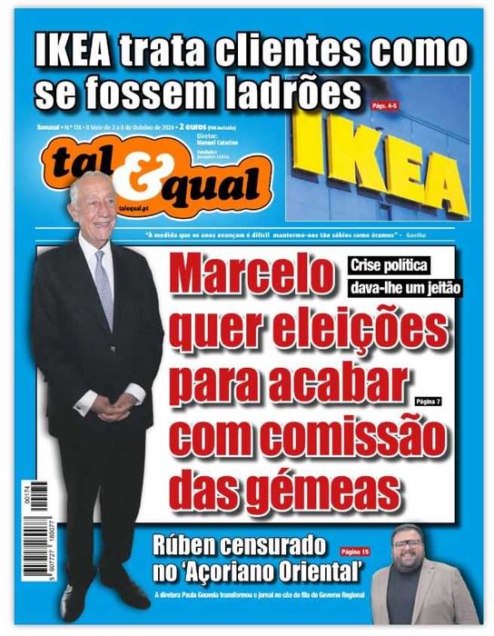 3 Jornais Tal & Qual de 2024 NOVOS (lote 3)