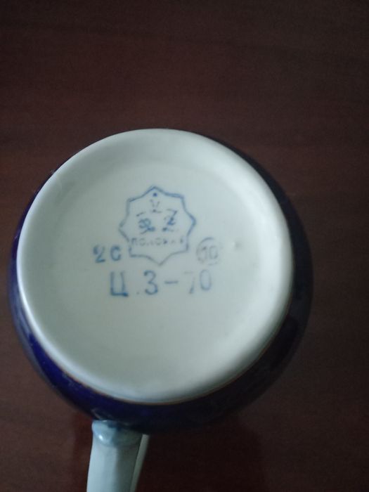 Чашка-кружка, кобальт, Полонное, прошлий век