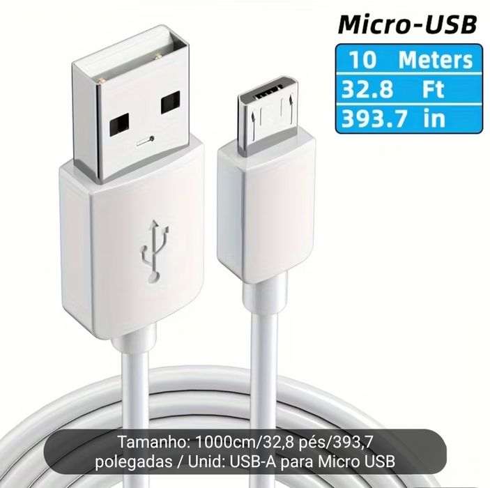 Cabo Micro-USB  (10 metros)