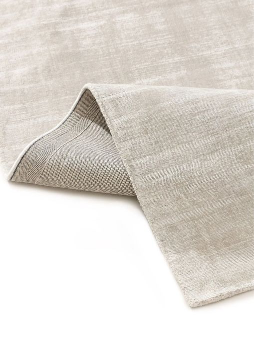 Tapete de viscose Cinzento claro benuta