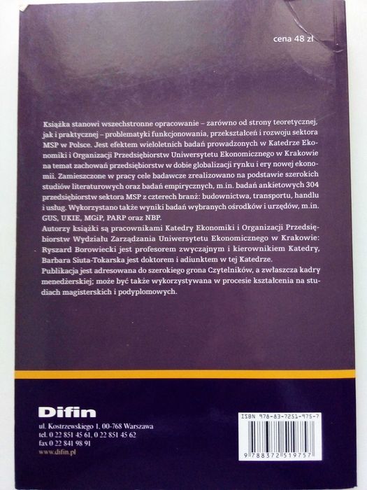 Sprzedam książkę pt. Problemu funkcjonowania i rozwoju MSP w Polsce