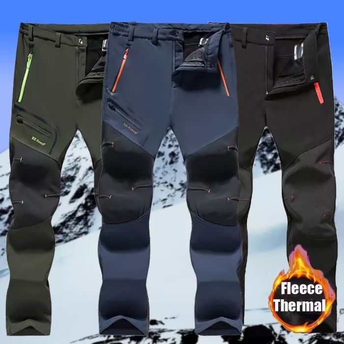 Spodnie zimowe ocieplane trekkingowe górskie outdoor XS