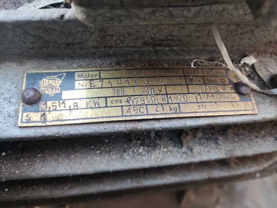 Pompa próżniowa Tepro A30 Silnik 1,8 kw