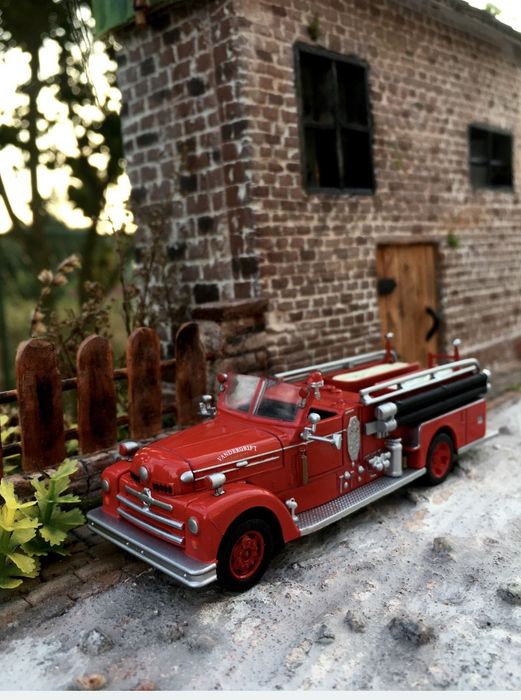 SEAGRAVE 70TH 1952-wozy strażackie,auta PRL,straż pożarna,model