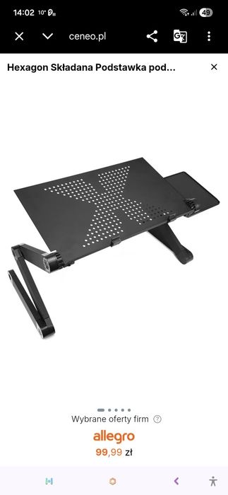 Hexagon Składana Podstawka pod Laptopa