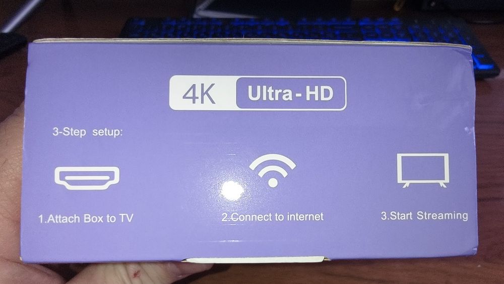 Смарт ТВ приставка Q7 8+128 Гб Android 14 TV Box. Новая не юзаная