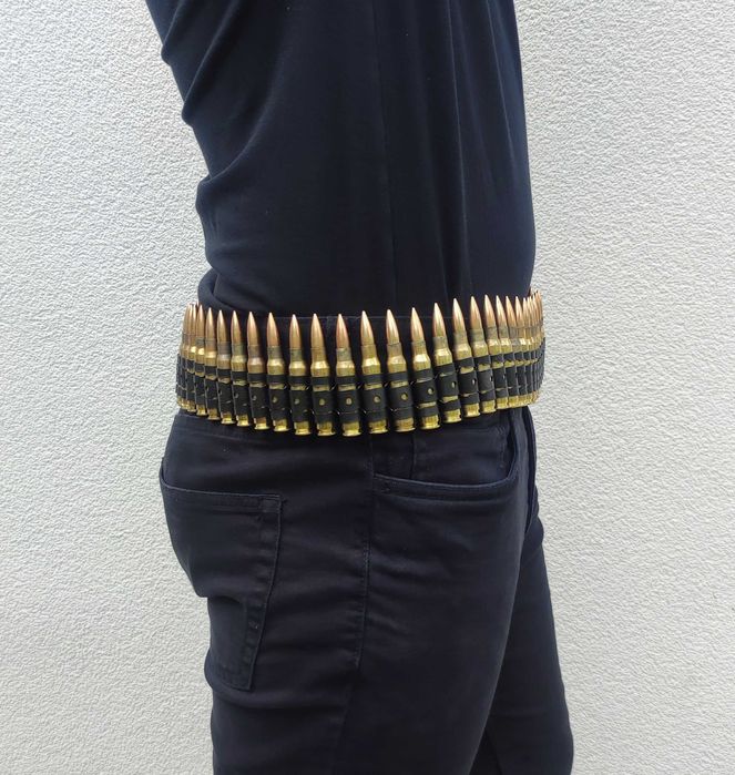 taśma amunicyjna 7.62 bullet belt pas z nabojami