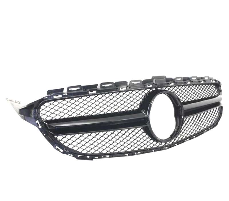 GRELHA FRONTAL MERCEDES W205 14-16 LOOK AMG C63 PRETO