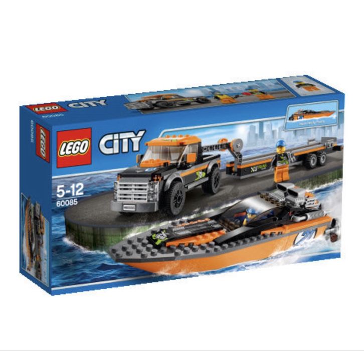 Lego City 60085 Terenówka z motorówką- nowe