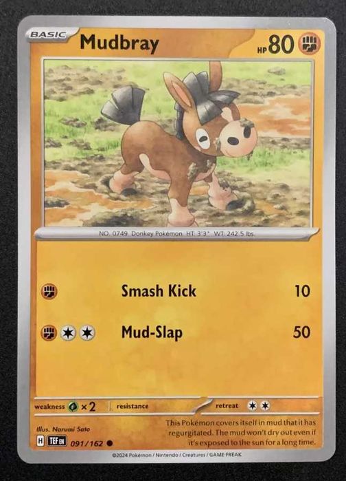 Mudbray - 091/162 - Common - SV5: Temporal Forces - Pokemon TCG