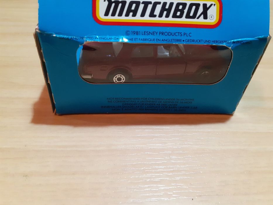 Miniatura antiga Matchbox Rolls Royce na caixa original