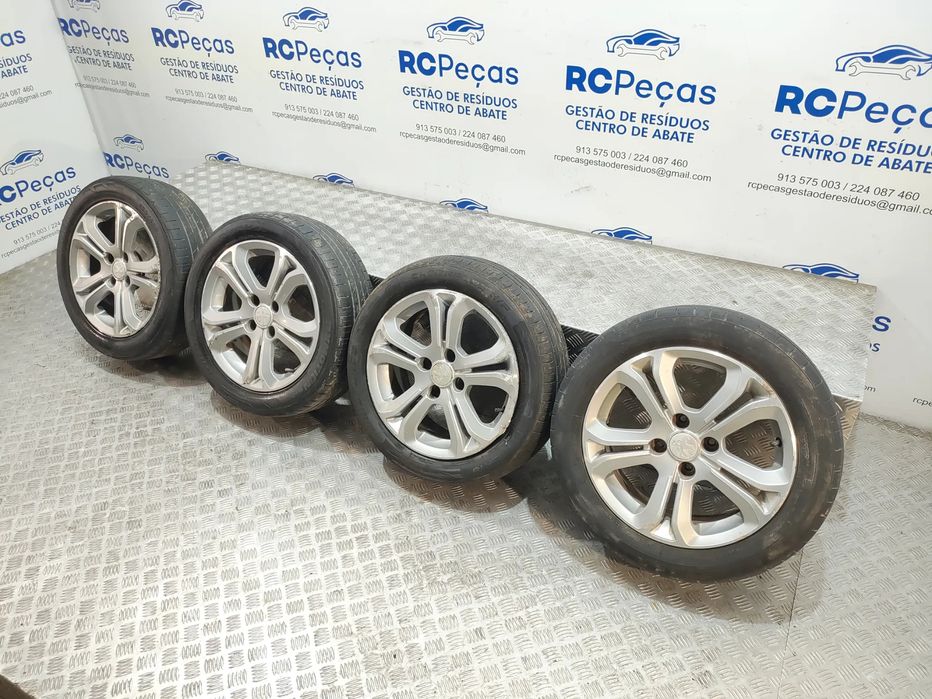 Conjunto de jantes 16 originais Peugeot 208 6J ET23 4x108