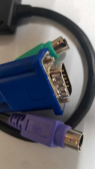 Cabo Dell KVM PS2 VGA Ethernet Interface Pod