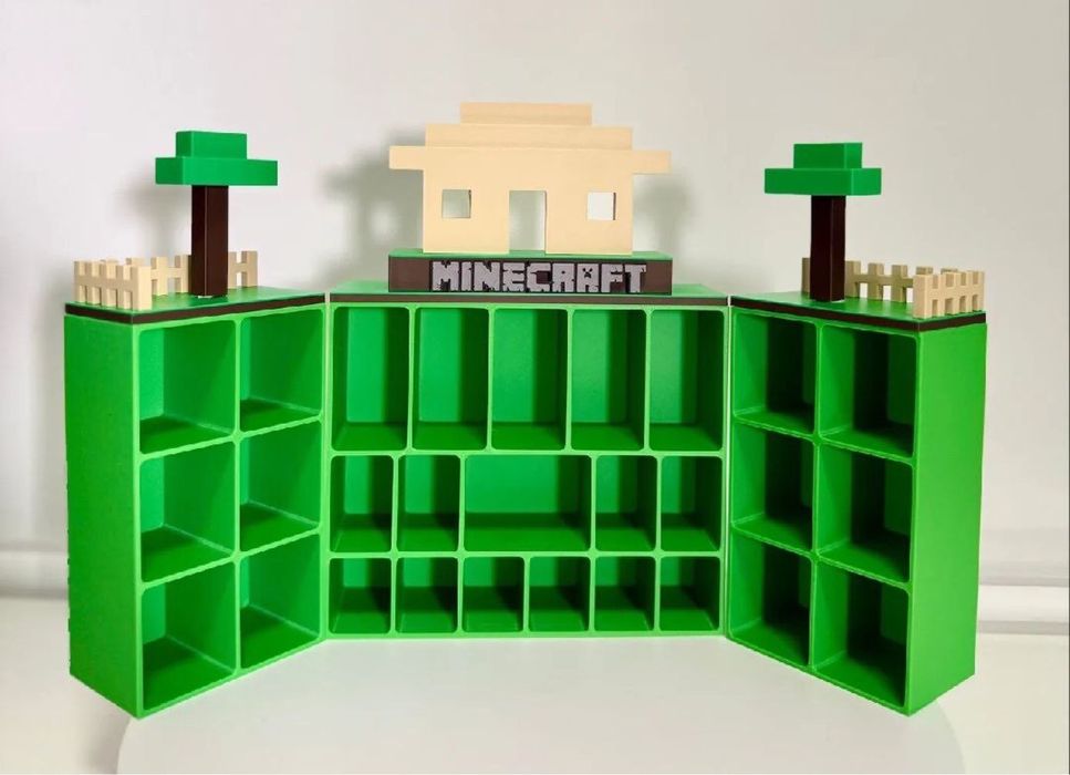 Стенд Minecraft ‼️Поличка для фігурок Kinder Майнкрафт Кіндер