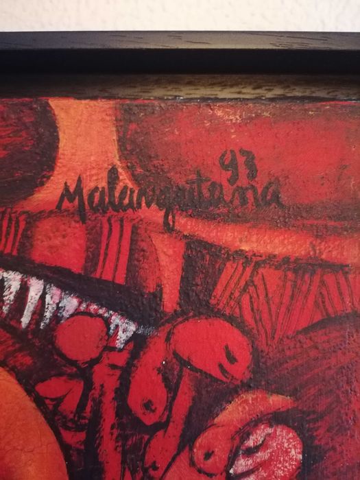 Quadro em acrílico de Malangatana - "Novo Dia"