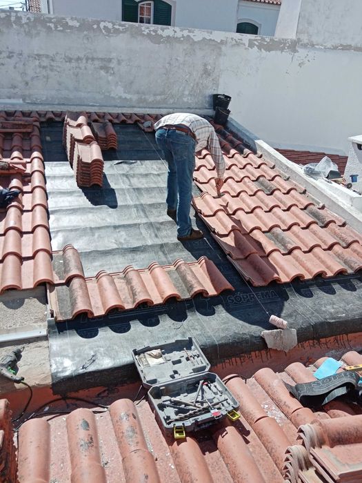 Telhados, Telas Armada Betuminosa Fibra de Vidro