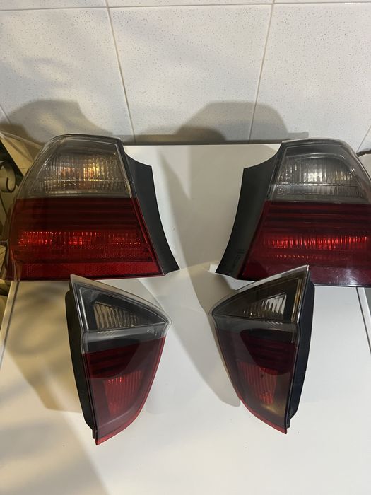 Conjunto farolins e90 black and red