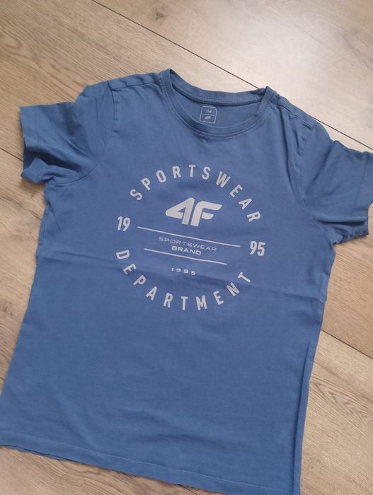 Niebieski T-shirt 4F
