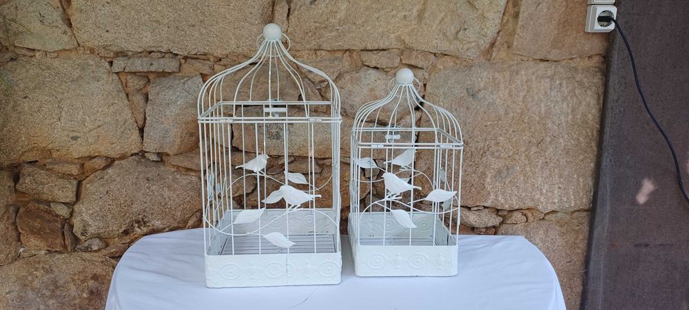 Gaiolas decorativas centro mesa conjt 2