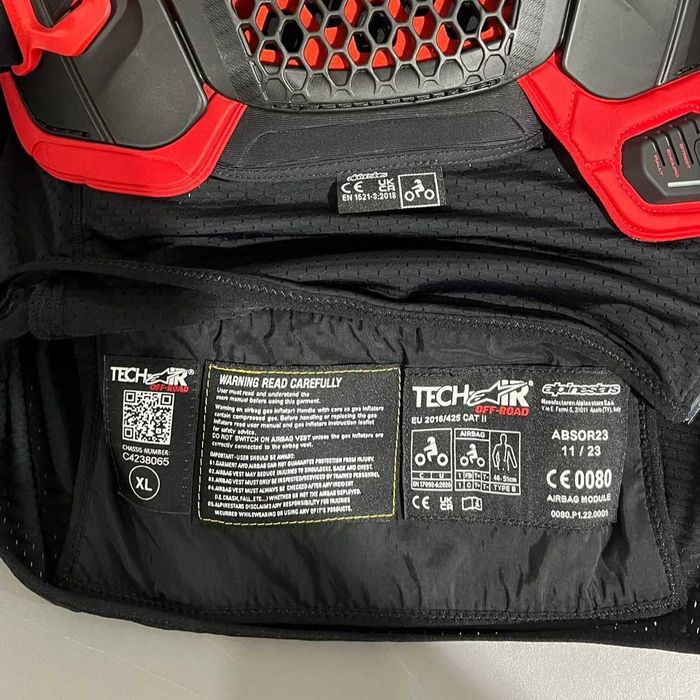 Colete Alpinestars Tech-Air Off-Road System - NOVO