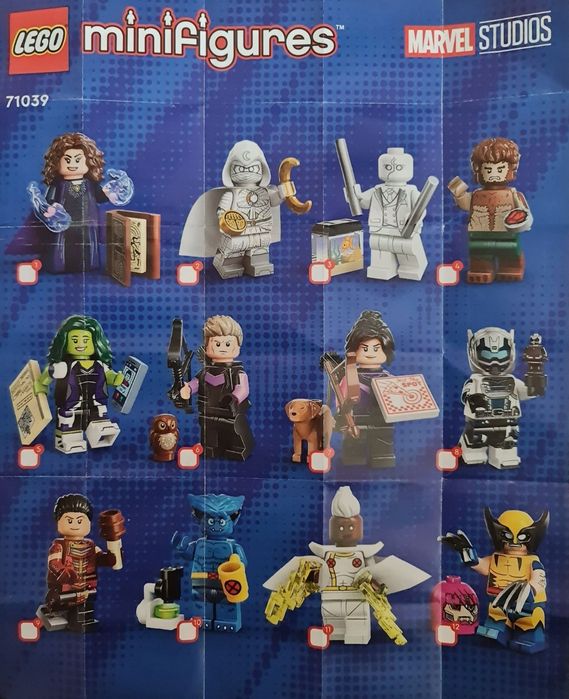 LEGO 71039 Minifigures Marvel Серия 2 ЛЕГО минифигурки Марвел DC супер