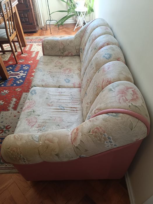Sofá cama 2 lugares tecido