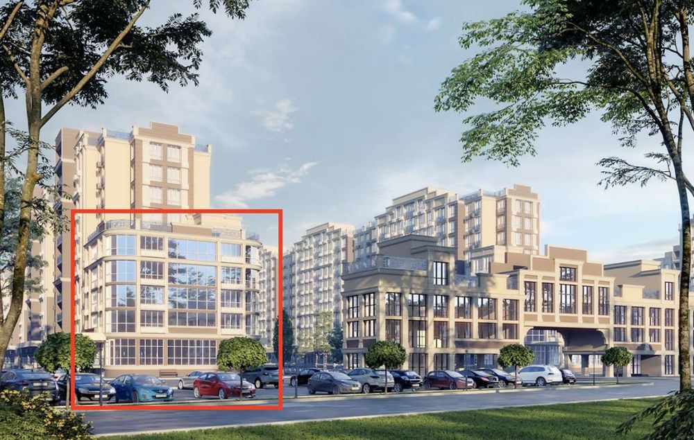 Фасад!Продаж 1500м2 під офіс / клініку / готель,Крюківщина,вул.Одеська