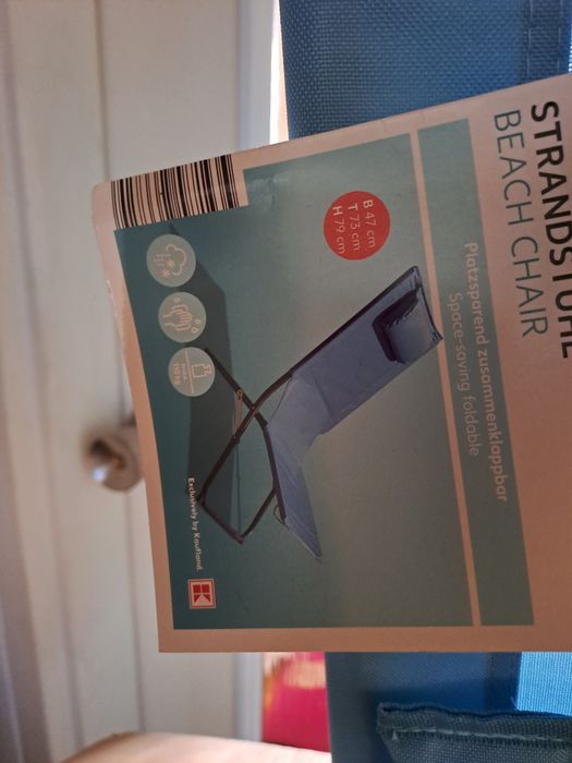 Leżak plazowy składany