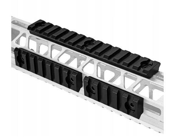 Zestaw 6 szyn M-LOK MLOK / Picatinny, RIS 20-22mm do AR15