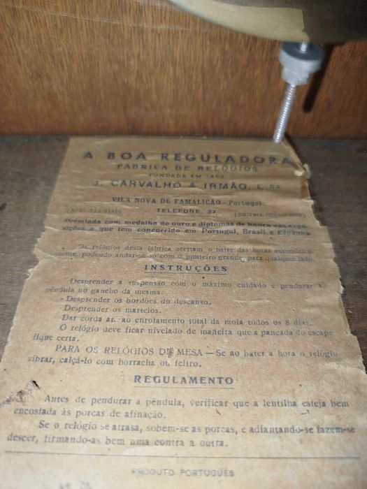 Relógio de parede Boa Reguladora