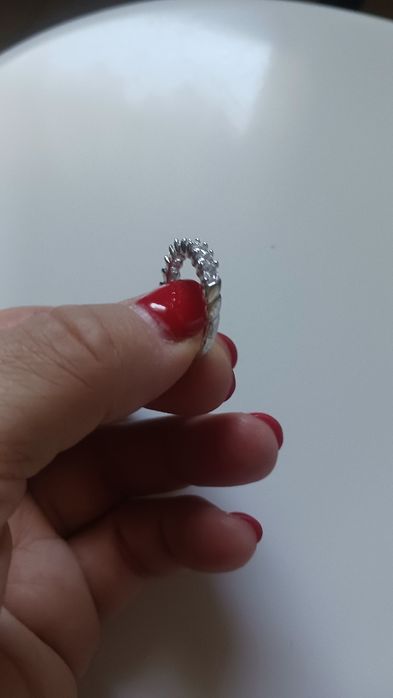 Anel em prata e brilhantes