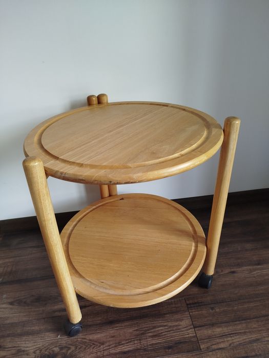 Skladany wózek taca stolik vintage