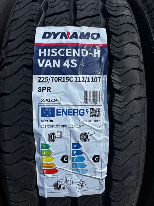 Okazja opony całoroczne 225/70R15C 112/110T DYNAMO HISCEND-H VAN 4S 2026