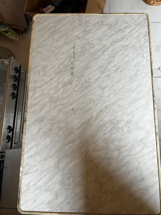 Складний пластиковий стіл білий 110×70 см